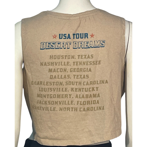 3/$20 Recycled Threads Junior's Sz L Distressed Cropped Tee Desert Dreams County - Picture 3 of 9